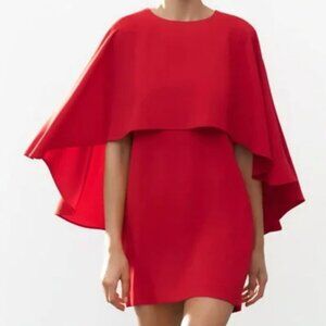 NWT — ZARA ZW COLLECTION SHORT CAPE DRESS — Size XS